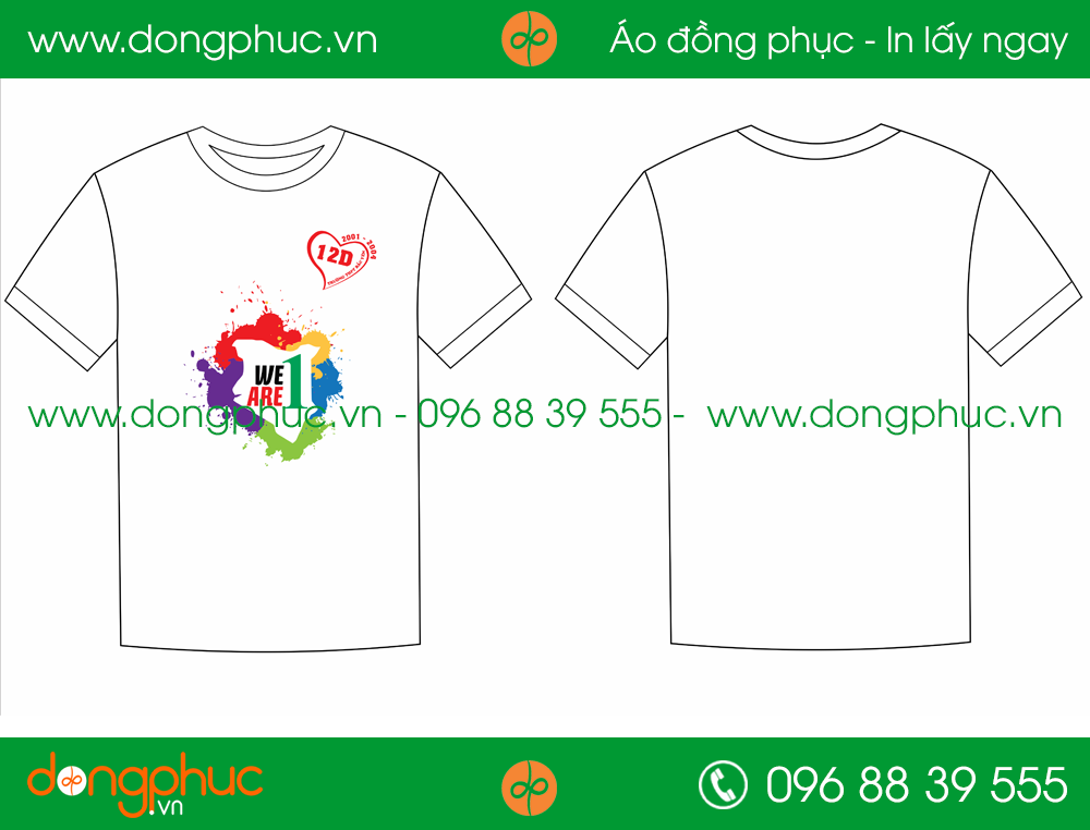 Áo phông đồng phục Lớp 12D